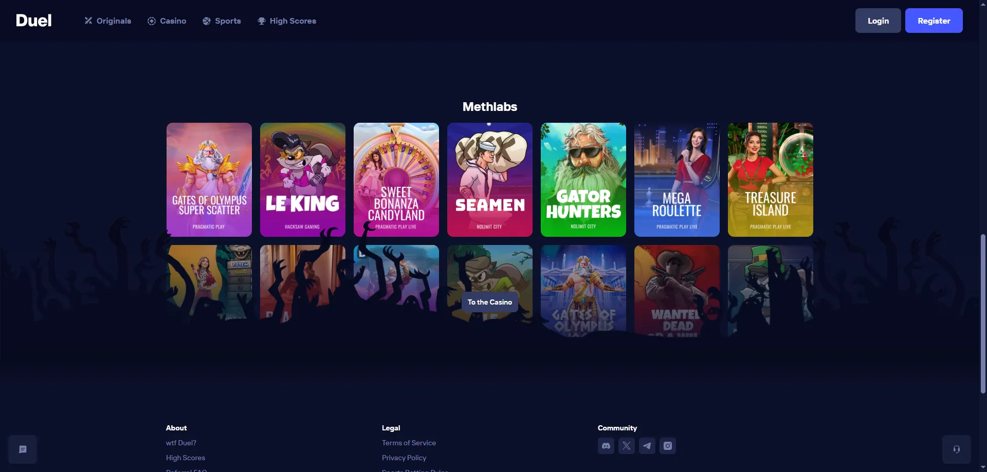 Catálogo completo de tragamonedas en Duel Casino México 2026